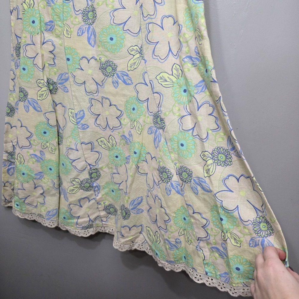 Susan Bristol Women's Lace Floral A-Line Skirt Size 12 Knee Length Flower Power - Picture 3 of 14